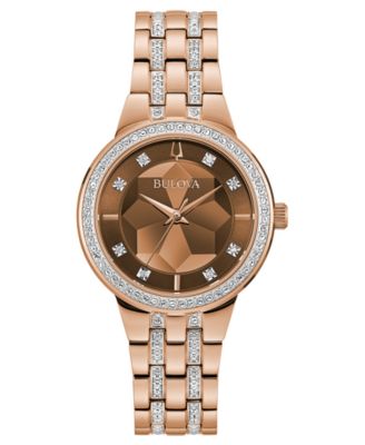 Bulova - Women's Phantom Two-Tone Stainless Steel & Crystal Bracelet Watch 32.5mm