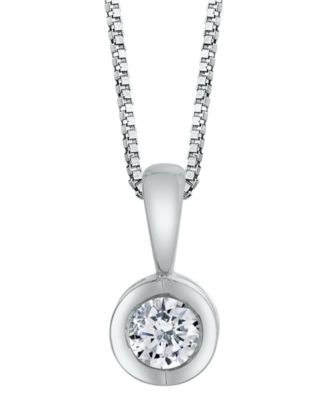 Macy's - Sirena Diamond (1/10 ct. t.w.) Energy Pendant in 14k White, Yellow or Rose Gold