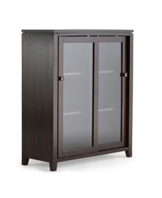Simpli Home - Cosmopolitan Storage Cabinet, Quick Ship