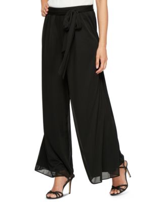 Alex Evenings - Sash-Belt Wide-Leg Pants