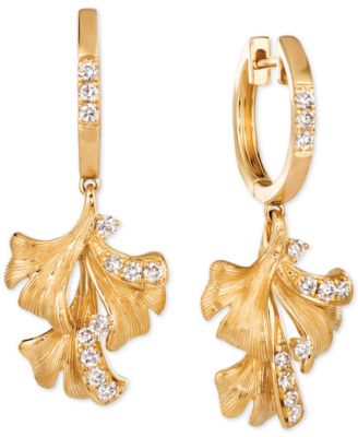 Le Vian - Nude Diamond Flower Drop Earrings (3/8 ct. t.w.) in 14k Gold