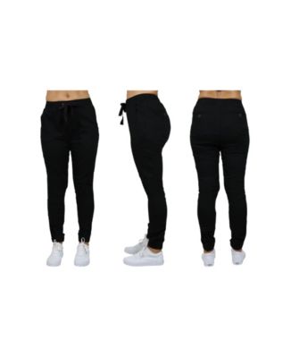 Galaxy By Harvic - Women's Basic Stretch Twill Joggers