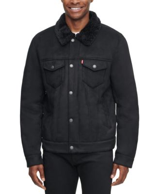 Levi's - Men's Relaxed-Fit Faux-Shearling Trucker Jacket