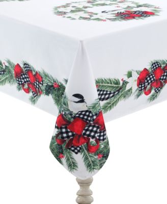 Laural Home - Christmas Trimmings tablecloth - 120" x 70"