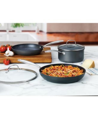 Granite Stone Diamond - Professional Nonstick Hard Anodized Aluminum 5-Pc. Cookware Set