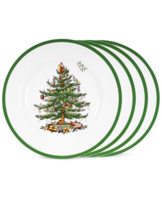 Spode - "Christmas Tree" Salad Plates, Set of 4