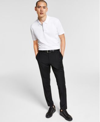 HUGO - Men's Slim-Fit Superflex Stretch Solid Suit Pants