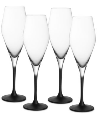 Villeroy & Boch - Manufacture Rock Champagne Flutes, Set of 4