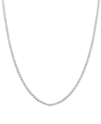 Macy's - Diamond 20" Tennis Necklace (5 ct. t.w.) in 10k White Gold