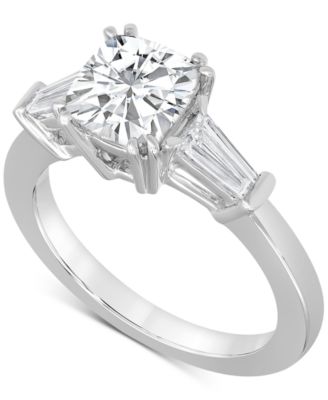 Badgley Mischka - Certified Lab Grown Diamond Halo Engagement Ring (2-1/2 ct. t.w.) in 14k White Gold