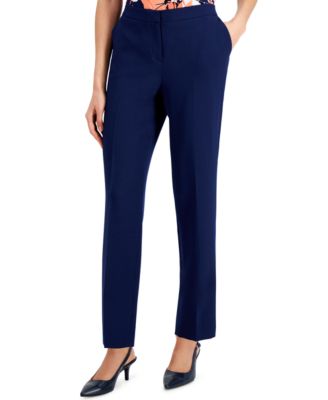 Calvin Klein - Petite Mid-Rise Straight-Leg Pants