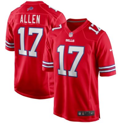 Nike - Josh Allen Red Buffalo Bills Alternate Game Jersey