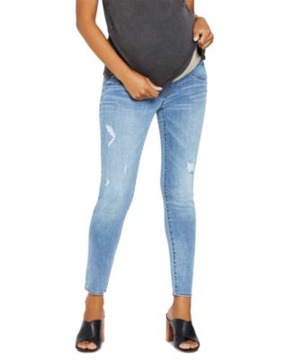 Indigo Blue - Maternity Distressed Skinny Jeans