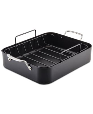 KitchenAid - Hard-Anodized Roaster & Rack Set