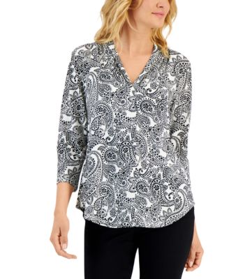 Charter Club - Petite Knit V-Neck Top