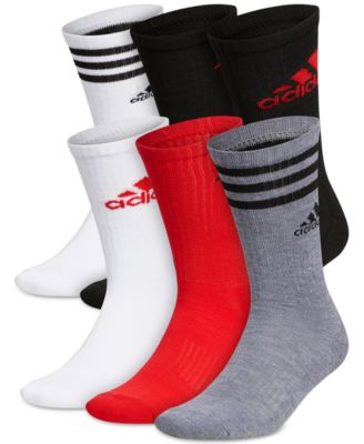 adidas - Men's Athletic Cushioned Mixed Crew Socks - 6pk.