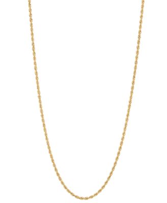 Macy's - Glitter Rope 24" Chain Necklace in 10k Gold