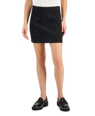 Tinseltown - Juniors' Seamed Mini Skirt