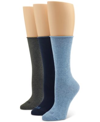 Hue - Women's 3-Pk. Roll Top Socks