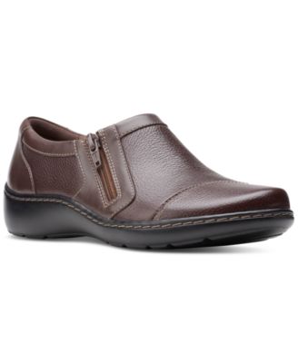 Clarks - Women's Cora Giny Cushioned Zip Loafer Flats