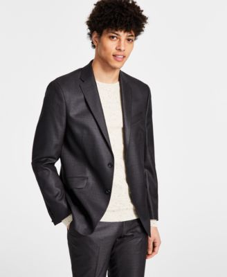 Kenneth Cole Reaction - Men's Techni-Cole Blue Suit Separate Slim-Fit Suit Jacket