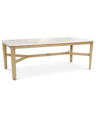Agio - Reid Outdoor 84" X 42" Rectangle Porcelain Top Dining Table
