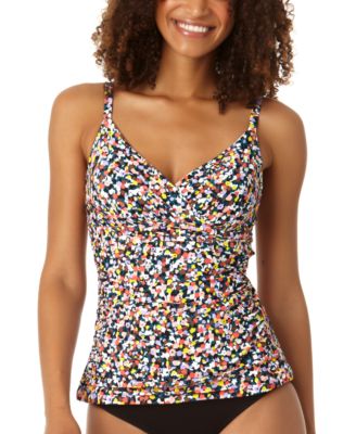 Anne Cole - Women's Printed Surplice Triangle Tankini Top