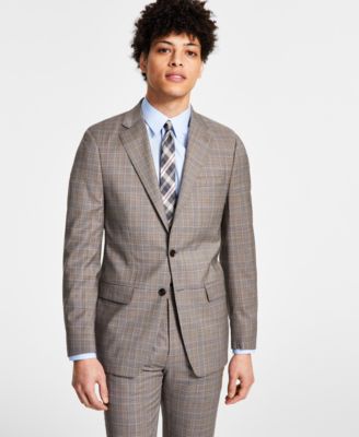 Calvin Klein - Men's Slim-Fit Wool Stretch Suit Jacket