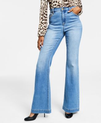 I.N.C. International Concepts - Women's High-Rise Chain-Trim Jeans