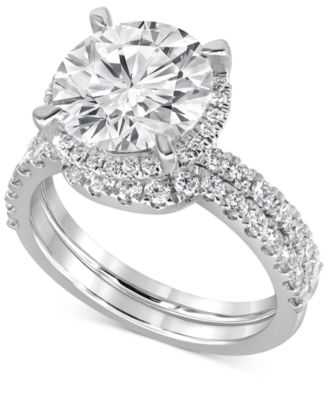 Badgley Mischka - Certified Lab Grown Diamond Bridal Set (5 ct. t.w.) in 14k White Gold