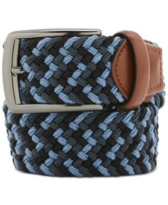Perry Ellis Portfolio - Men's Happy Blue Stretch Woven Belt