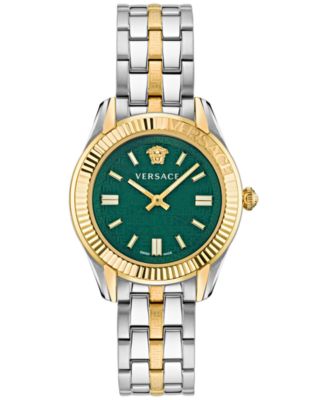 Versace - Women's Swiss Greca Time Two Tone Stainless Steel Bracelet Watch 35mm