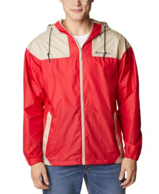 Columbia - Men's Flash Challenger™ Colorblocked Packable Full-Zip Hooded Windbreaker