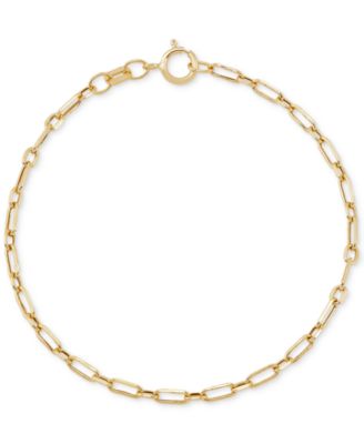Macy's - Children's Paperclip Link Chain Bracelet in 14k Gold
