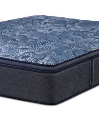 Serta - Perfect Sleeper Cobalt Calm 14" Medium Pillow Top Mattress Set-Queen Split