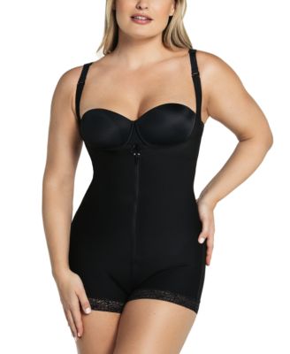Leonisa - Firm Tummy-Control Lace-Trim Bodysuit 018678N
