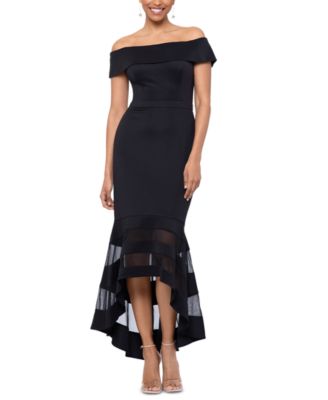 XSCAPE - Women's Illusion High-Low Dress