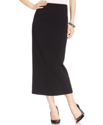 Kasper - Crepe Column Midi Skirt