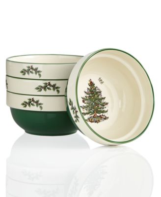 Spode - Christmas Tree Set of 4 Stacking Bowls