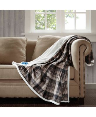 Woolrich - Tasha Reversible Oversized Faux-Fur to Berber Electric Throw
