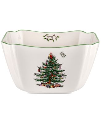 Spode - Christmas Tree Small Square Bowl