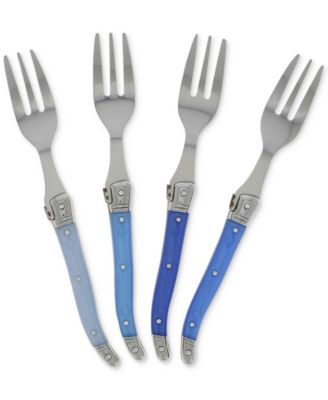 French Home - Laguiole Shades of Blue Cake Forks, Set of 4