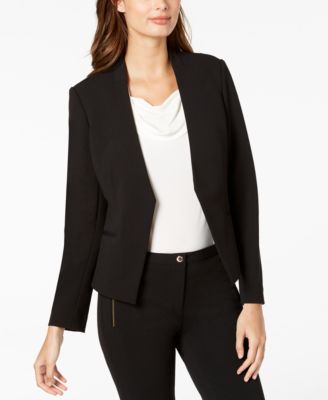 Calvin Klein - Asymmetrical Open-Front Blazer