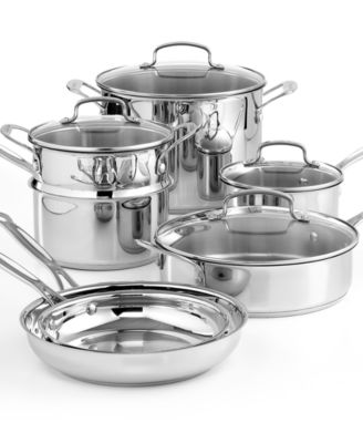 Cuisinart - Chef's Classic Stainless Steel 11-Piece Cookware Set