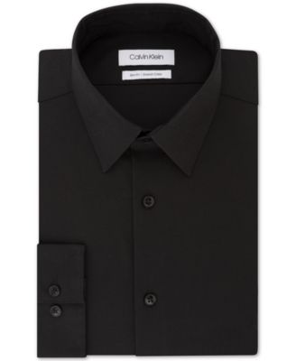 Calvin Klein - Men's Slim-Fit Stretch Flex Collar Solid Logo Dress Shirt