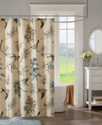 Madison Park - Quincy 72" x 72" Printed Cotton Shower Curtain