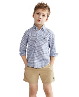 Polo Ralph Lauren - Toddler and Little Boys Cotton Poplin Sport Shirt