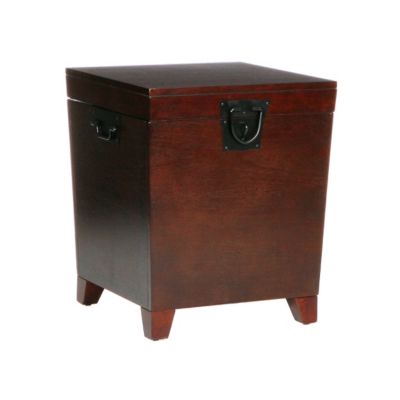 Southern Enterprises - Pyramid Trunk End Table, Quick Ship