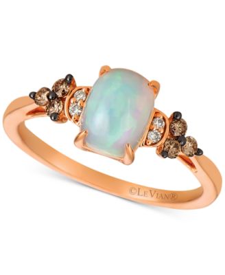 Le Vian - Opal (5/8 ct. t.w.) & Diamond (1/6 ct. t.w.) Ring in 14k Rose Gold