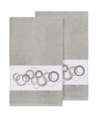 Linum Home - ANNABELLE 2PC Embellished Bath Towel Set